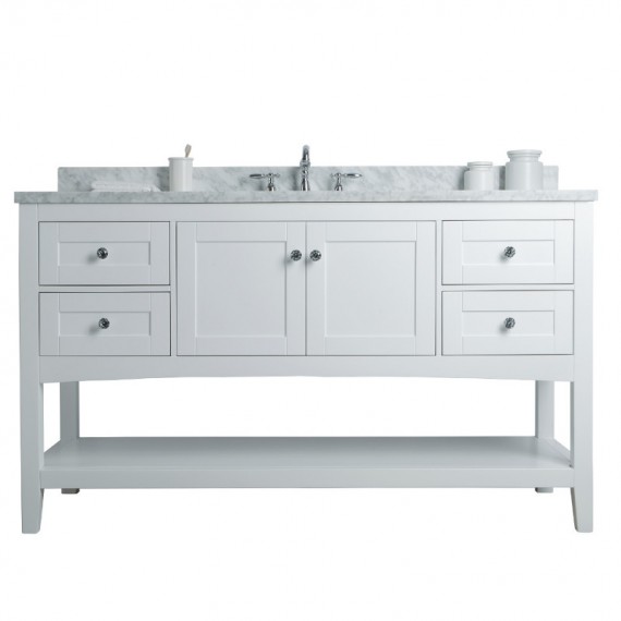 Virta 60 Inch Sirena Floor Mount Single Sink...