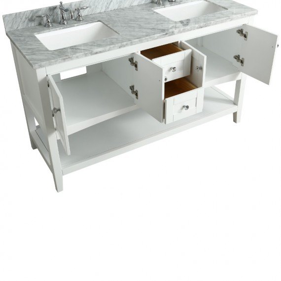 Virta 60 Inch Sirena Floor Mount Double Sink...