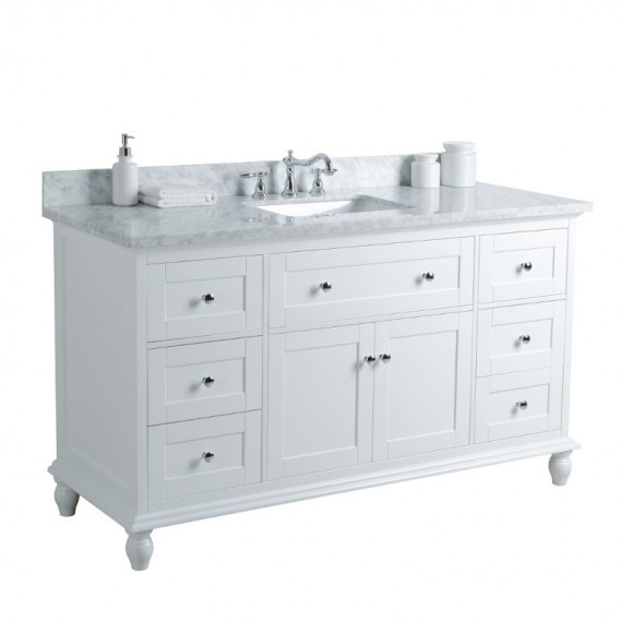 Virta 60 Inch Yasmine Floor Mount Single Sink...