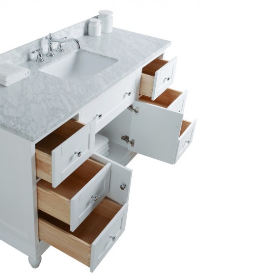 Virta 60 Inch Yasmine Floor Mount Single Sink...