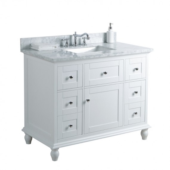 Virta 42 Inch Yasmine Floor Mount Single Sink...