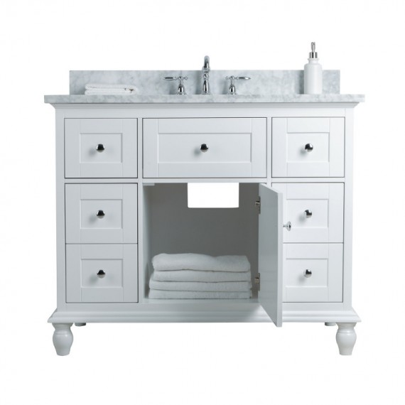 Virta 42 Inch Yasmine Floor Mount Single Sink...