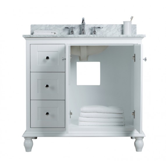 Virta 36 Inch Yasmine Floor Mount Single Sink...