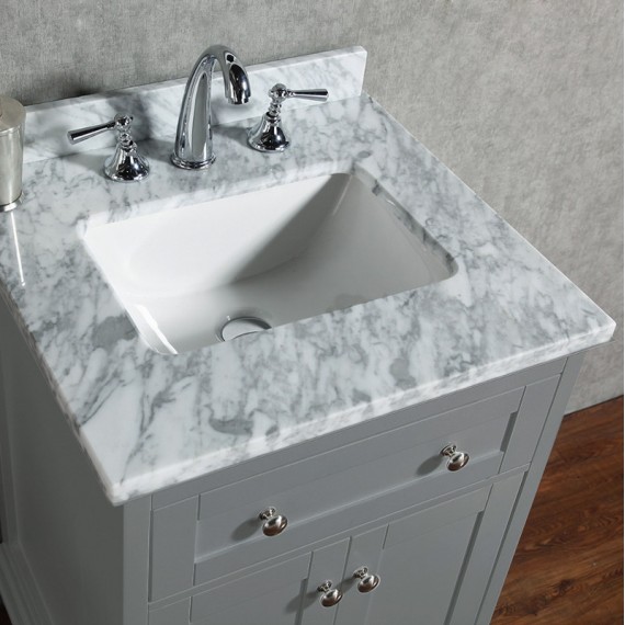 Virta 24 Inch Yasmine  Floor Mount Single Sink...
