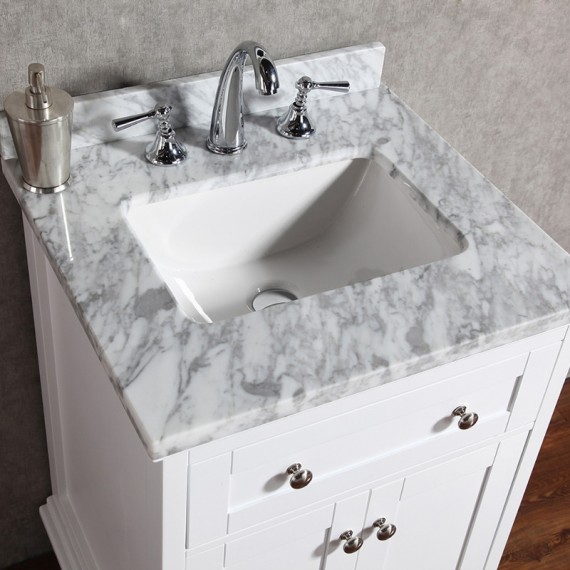 Virta 24 Inch Yasmine  Floor Mount Single Sink...