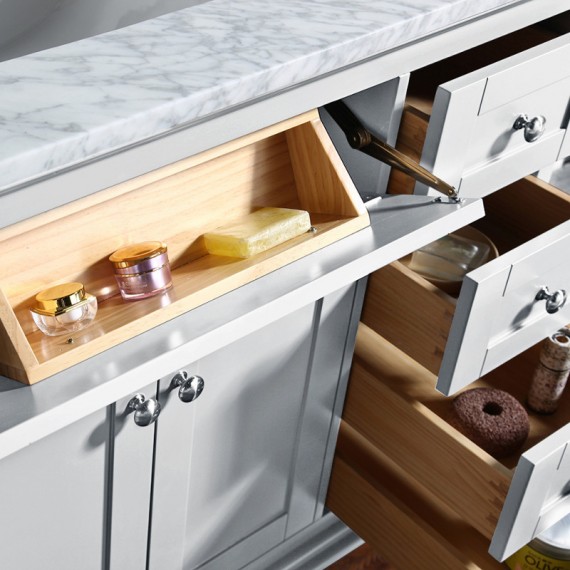 Virta 48 Inch Yasmine  Floor Mount Single Sink...