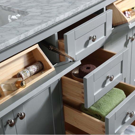 Virta 60 Inch Yasmine Floor Mount Double Sink...