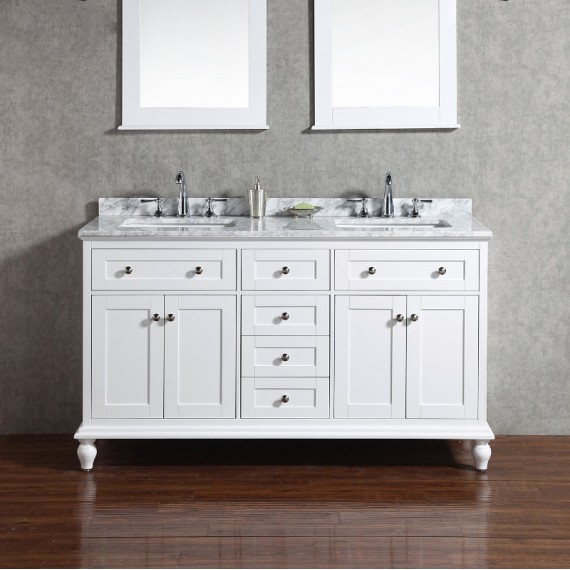 Virta 60 Inch Yasmine Floor Mount Double Sink Vanity