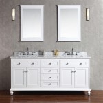 Virta 72 Inch Yasmine Floor Mount Double Sink Vanity