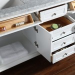 Virta 72 Inch Yasmine Floor Mount Double Sink Vanity