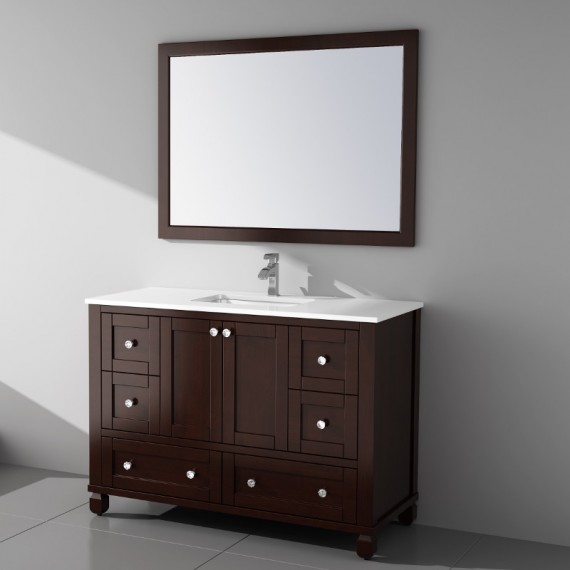 Virta 60 Inch Hampton Floor Mount Single Sink Vanity