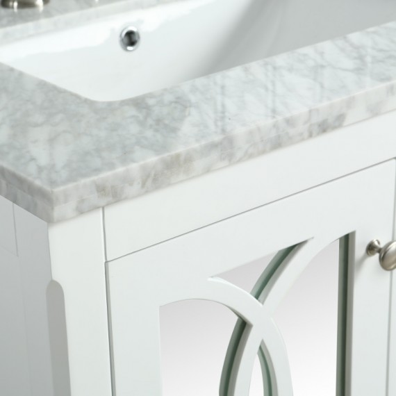 Virta Flow Floor Mount 44 Inch, 44 Inch Bathroom Vanity Top With Sink