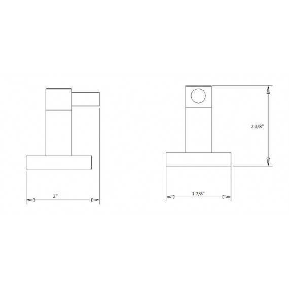Virta DAPHNE Single Robe Hook