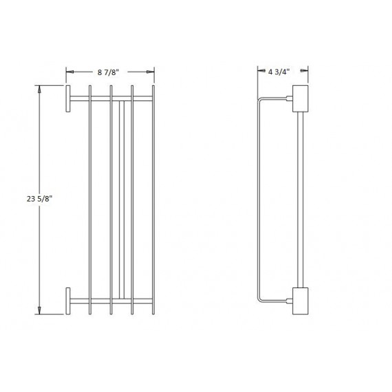 Virta Kalypso Double Bath Towel Shelf