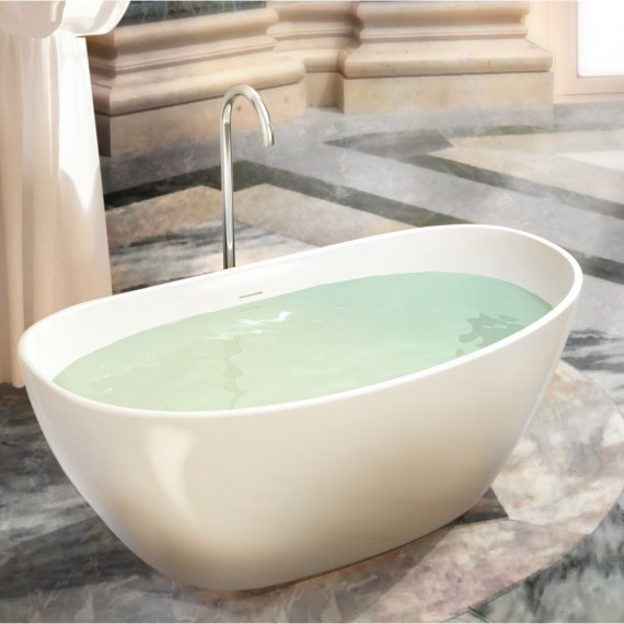 Virta Alegro Freestanding Stone 64" Bathtub
