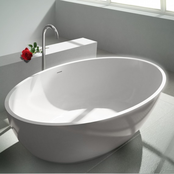 Virta Rondo Freestanding Stone 70" Bathtub