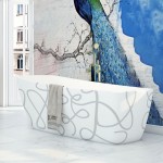 Virta Casablanca Art Freestanding Acrylic 63" Bathtub