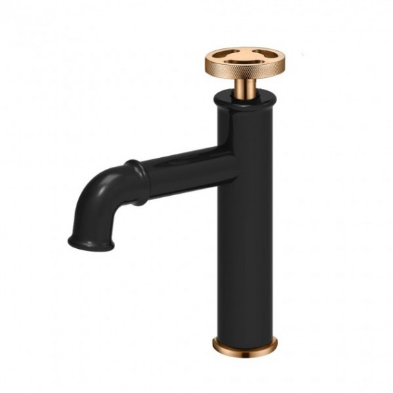 Empyrean ROSTO01 Rose Single Lavatory Faucet with Top Knurled Wheel