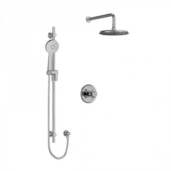 Riobel Momenti KIT323MMRDX Type T/P 1/2 inch coaxial 2-way system with hand shower and shower head