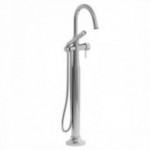 Riobel Momenti TMMRD39L 2-way Type T (thermostatic) coaxial floor-mount tub filler with hand shower (Without Rough-in)