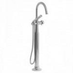 Riobel Momenti TMMRD39X 2-way Type T (thermostatic) coaxial floor-mount tub filler with hand shower (Without Rough-in)