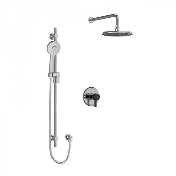 Riobel Momenti KIT323MMRDJ Type T/P 1/2 inch coaxial 2-way system with hand shower and shower head