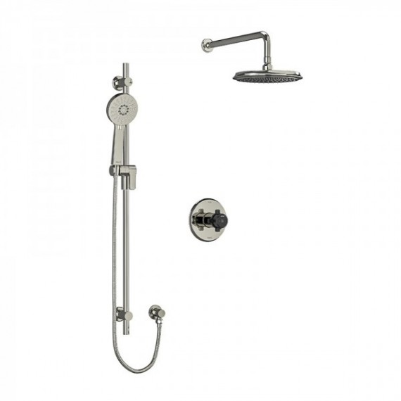 Riobel Momenti KIT323MMRDX Type T/P 1/2 inch coaxial 2-way system with hand shower and shower head