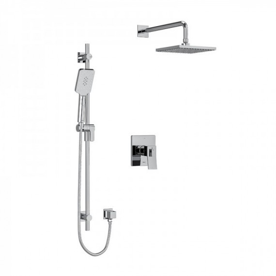 Riobel Zendo KIT323ZOTQ Type TP thermostaticpressure balance 0.5 coaxial 2-way system with hand shower and shower head