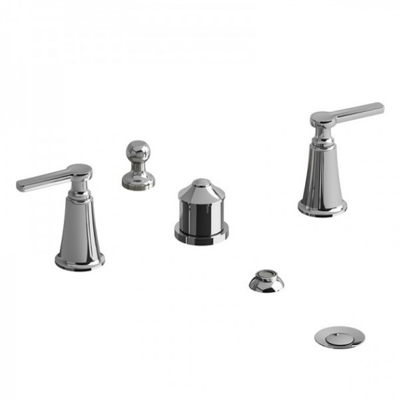 Riobel Momenti MMRD09J 4-piece bidet faucet with integrated vacuum breaker