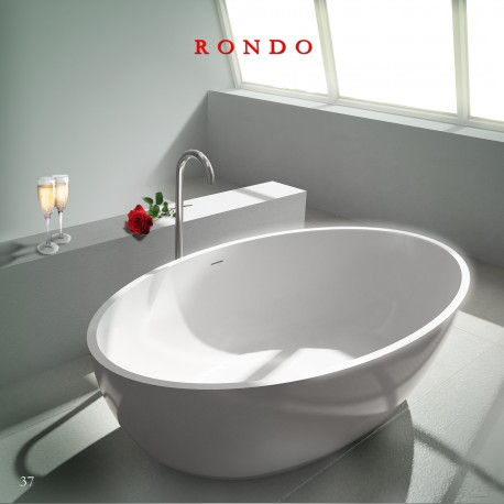 Virta Rondo Freestanding Stone 70" Bathtub