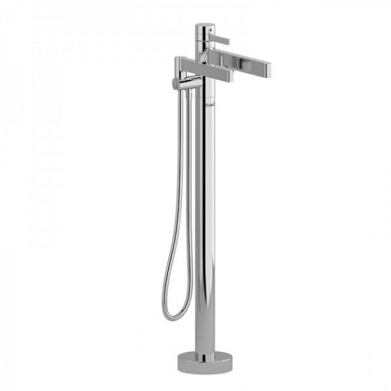 Riobel Paradox PX39 2-way Type T thermostatic coaxial floor-mount tub filler with hand shower
