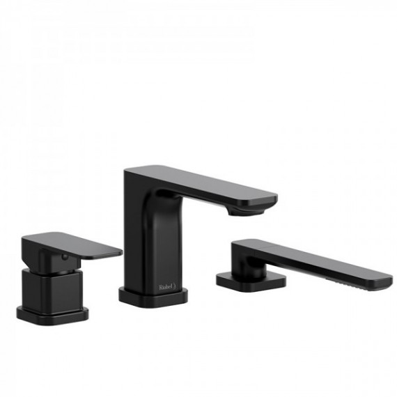 Riobel Equinox TEQ10 3-piece deck-mount tub filler with hand shower trim (Without Rough-in)