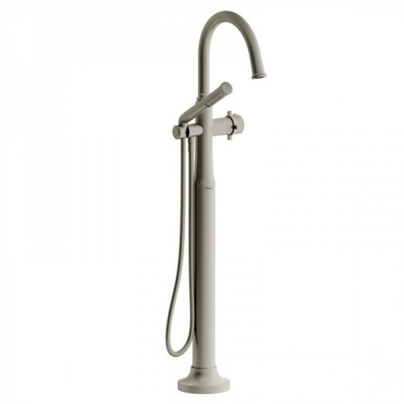 Riobel Momenti TMMRD39 2-way Type T (thermostatic) coaxial floor-mount tub filler with hand shower (Without Rough-in)