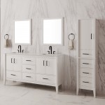 Virta 60 Inch Essence Floor Mount Double Sink Vanity