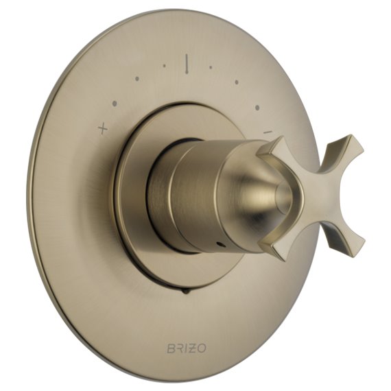 BRIZO RSVP T66T095 THERMOSTSTIC CONTROL-CROSS BRIZO RSVP CUSTOM SHOWER 