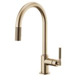 BRIZO LITZE 63043LF ARC SPOUT PULL-DOWN, KNURLED HANDLE 