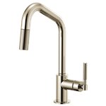 BRIZO LITZE 63063LF ANGLED SPOUT PULL-DOWN, KNURLED HANDLE 