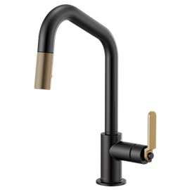 BRIZO LITZE 63064LF ANGLED SPOUT PULL-DOWN, INDUSTRIAL...