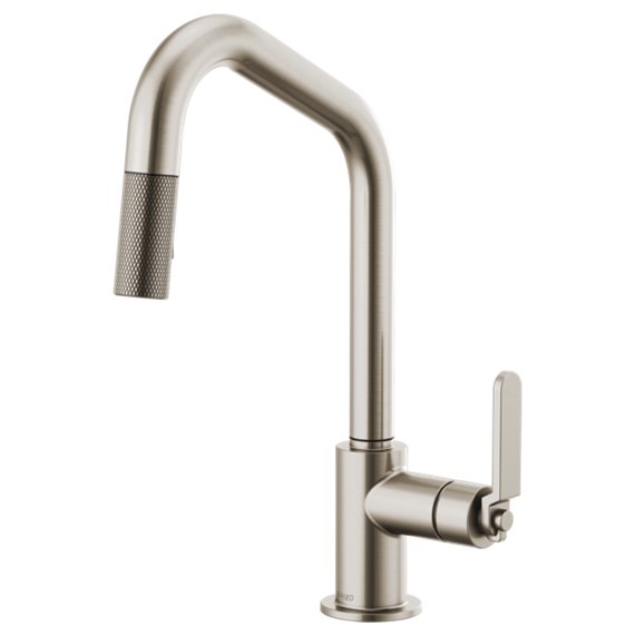 BRIZO LITZE 63064LF ANGLED SPOUT PULL-DOWN, INDUSTRIAL HANDLE 