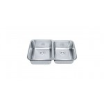 Franke NCX160-30RH Sink - Undermount R Comb. Concerto Creased Bottom SS