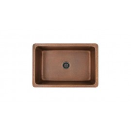 Franke DEJ710-30 16 ga copper single apron front sink 2