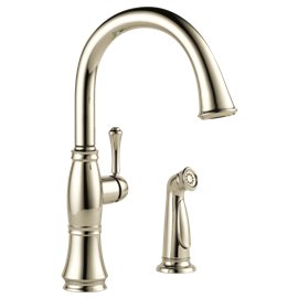 DELTA CASSIDY 4297-DST SINGLE HANDLE KITCHEN FAUCET WITH... 2