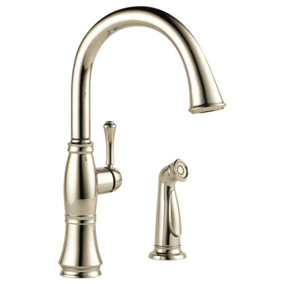 DELTA CASSIDY 4297-DST SINGLE HANDLE KITCHEN FAUCET WITH SPRAY       