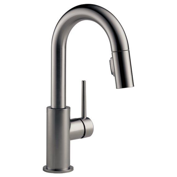 DELTA TRINSIC 9959-DST Pull-Down Bar/Prep Faucet                           