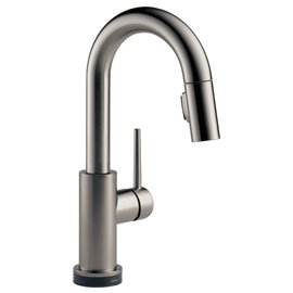 DELTA TRINSIC 9959T-DST Pull-Down Bar/Prep Faucet w/T2O... 2