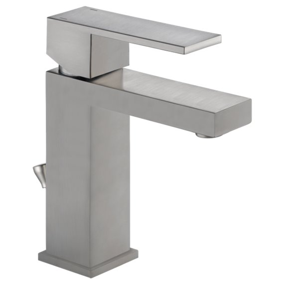 DELTA MODERN ANGULAR 567LF-PP SINGLE HANDLE LAVATORY FAUCET                               