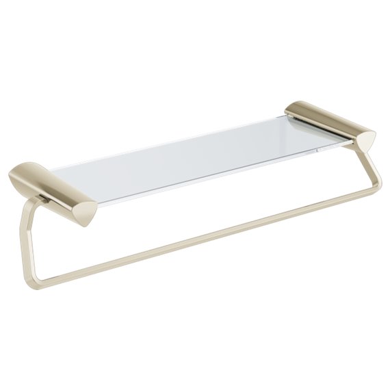 DELTA ZURA 77480 24" TOWEL BAR WITH GLASS SHELF                              