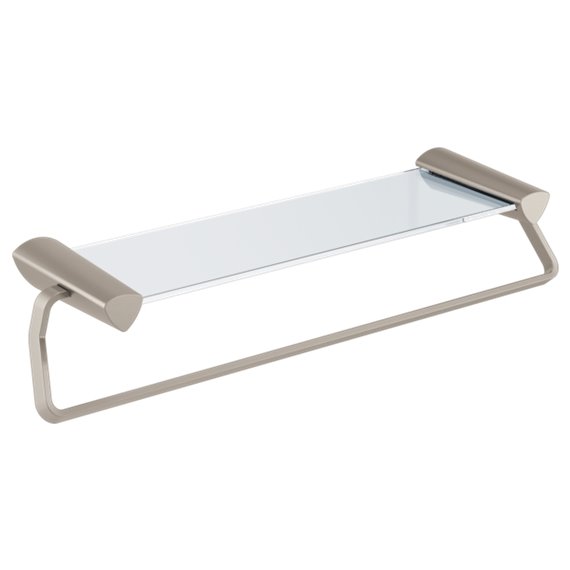 DELTA ZURA 77480 24" TOWEL BAR WITH GLASS SHELF                              