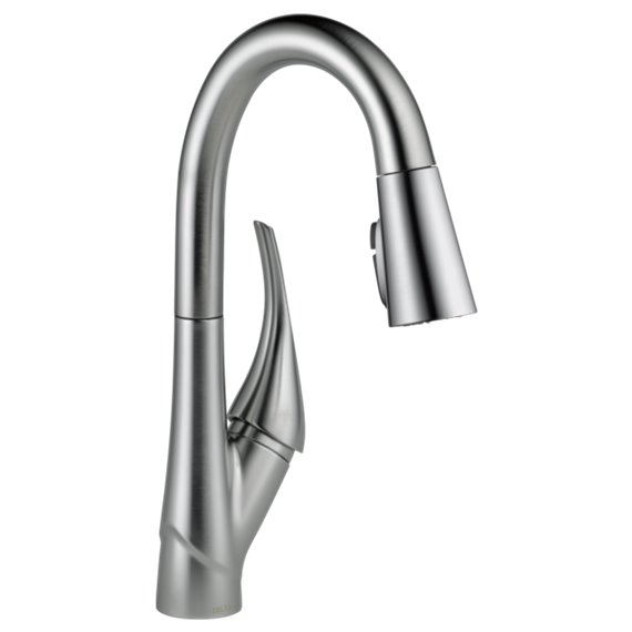 DELTA ESQUE 9981-DST SINGLE HANDLE PULL-DOWN BAR/PREP FAUCET                     