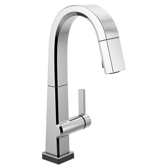 DELTA PIVOTAL 9993T-DST SINGLE HANDLE PULL DOWN BAR/PREP FAUCET WITH TOUCH2O TECHNOL